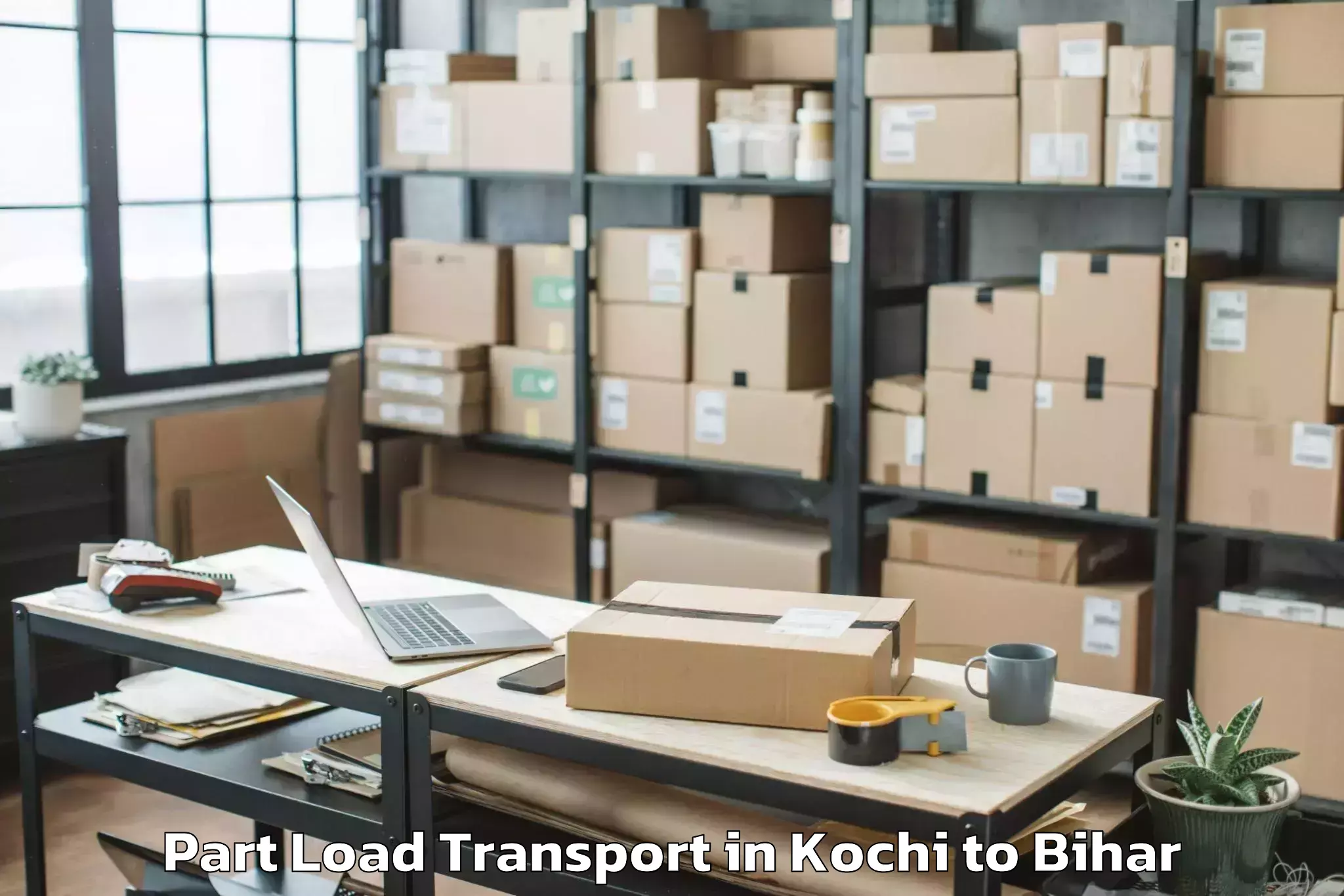 Book Kochi to Sultanganj Part Load Transport Online